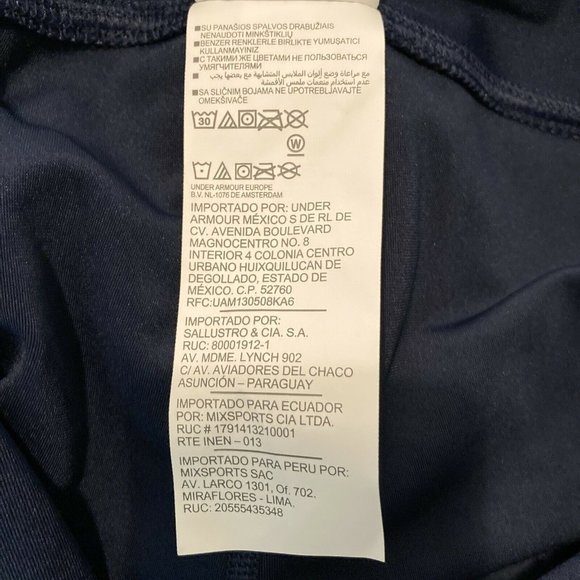 Under Armour Blue Orange Women's XL Heatgear‎ Compression Leggings $54 - Picture 11 of 12